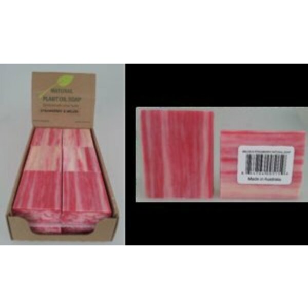 Bela Bath & Beauty Milled Soap Barmelon & Strawberry12Ctd, 2PK 500051594